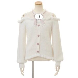 Liz Lisa White x Pink Layered-style Open Shoulder Knit [NO BOW :(